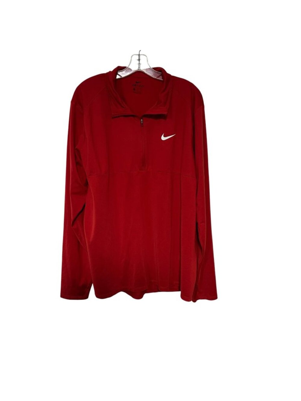 Nike Dri-Fit Long Sleeve 1/4 Zip Pullover Red Sweatshirt 926270 687 Men’s XXL 2X